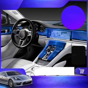 Film de protection transparent en TPU pour l'intérieur de la voiture, console centrale, pour <span class=keywords><strong>Porsche</strong></span> Panamera 2010-2020 2015 2016 2017 2018 2019 970 971 - Product Image 3