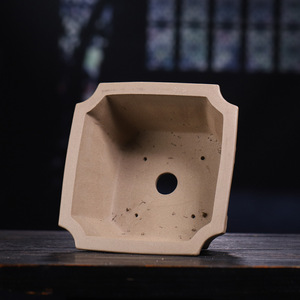 <span class=keywords><strong>Maceta</strong></span> Rectangular Pequeña de Arcilla Morada Perforada y Permeable al Agua, Estilo Antiguo, para Bonsái, Pino, Ciprés, para Interiores y Centros Comerciales - Product Image 4