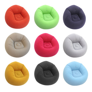 Canapé gonflable individuel floqué, design moderne, pour usage extérieur, pliable - Product Image 6