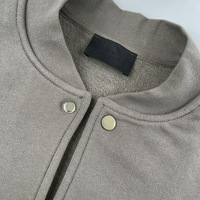 High street jaket bisbol pria, kancing atas jaket bulu ukuran plus
