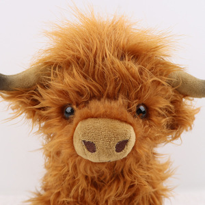 Accessoire de voiture de bétail Kawaii <span class=keywords><strong>Highland</strong></span> Peluche-Super Soft <span class=keywords><strong>Mini</strong></span> Scottish Cow Stuffed Animal for Kids Gift - Product Image 3