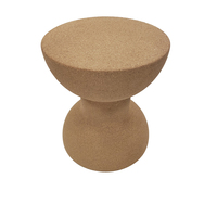 Tabourets ronds en liège naturel pour salon, bar à domicile, tables d'appoint pour champagne et vin