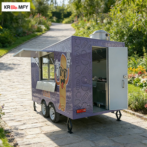 Remolque de fábrica DOT VIN CE con carrocería de acero inoxidable, configuración completa para cocina móvil de comida rápida de hot dogs personalizada. - Product Image 1