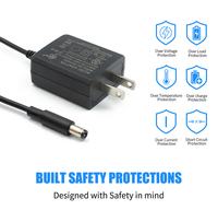 Adaptateur secteur AC/DC mural 15W MAX 3V-15V 0.5A-10A pour prise secteur, certifié FCC GS CE SAA RCM IRAM