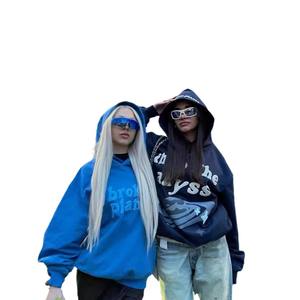 Personalizado 500G algodón pesado carta impresión 3D puff impresión bordado hombres Jersey neutral Sudadera con capucha pareja Sudadera con capucha - Product Image 6