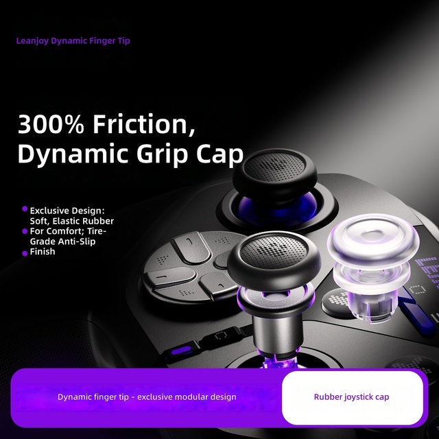 Leadjoy Dynamic Finger Tip "Sky Sword Plus" Controller Joystick Cap Replacement Kit - Competitive, Smooth & Silent Operation