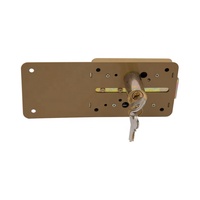 Serrure de sécurité P60 à pêne dormant extérieur, verrou de nuit, cylindre en laiton, pour portails et portes en acier ou en bois, avec clés