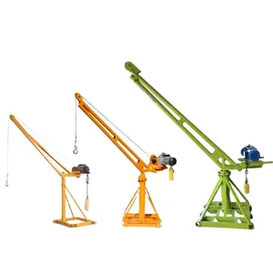 Hand Operation Mobile Mini Crane Portable Small Lift Floor Crane 200kg 300kg 500kg 800kg 1000kg Motor Customized Provided 80
