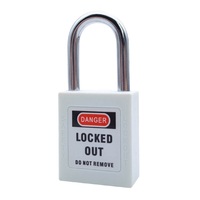 Cadenas de sécurité fiable 38 mm LOTO avec anse en acier, cylindre en laiton, anti-effraction, anti-perçage, sécurisé