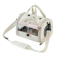 Sac de transport portable pour oiseaux avec fenêtres en maille, sac à dos mains libres pour perroquet, petite cage pour animaux de compagnie avec plateau et perchoir amovibles