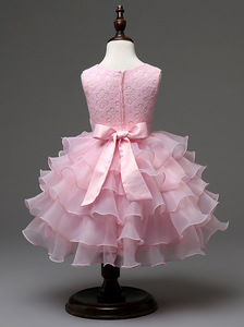 Compra Directa en China, Boutique Infantil, Ropa de Niña, Vestido de Tul sin Mangas, Elegante, para Fiesta de Verano, Boda - Product Image 6