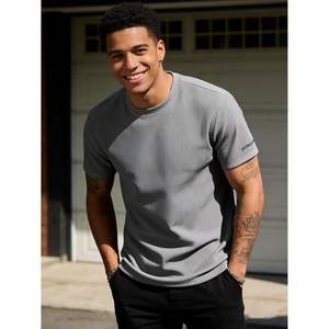 Camiseta Personalizada de Manga Corta para Hombre, Cuello Redondo, Algodón Transpirable - Product Image 4