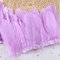 Frange décorative en plumes d'oie teintes de 15-18 cm, accessoire vestimentaire, plumes d'ailes d'ange pour costumes, marque SJH
