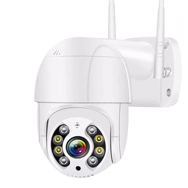 8MP 4K Outdoor WiFi Security Camera P2P SD Card 90 PTZ IP Auto Tracking Two Way Audio Night Vision IP66 Waterproof