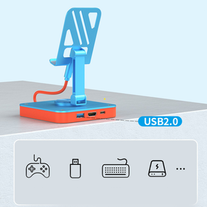 Convertidor DE VIDEO 4K HD de alta calidad, soporte de consola de juegos plegable giratorio, concentradores USB de carga PD para interruptor - Product Image 2