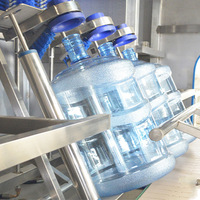 Nouvelle ligne de production de machines de remplissage et de bouchage de bouteilles d'eau minérale en plastique, machine de remplissage d'eau en bouteille de 18,9 L