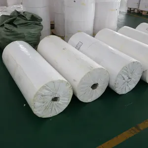 Etiqueta de papel de barras adesiva revestida superior economia, etiqueta de código de barras direto, rolo térmico branco, etiqueta jumbo