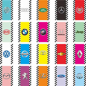 ธงโลโก้รถยนต์ ผ้าโพลีเอสเตอร์ พิมพ์ดิจิทัล ผลิตตามสั่ง สำหรับโชว์รูม 4S ร้านค้าตัวแทนจำหน่าย ฉลองครบรอบ เปิดร้านใหม่ - Product Image 1