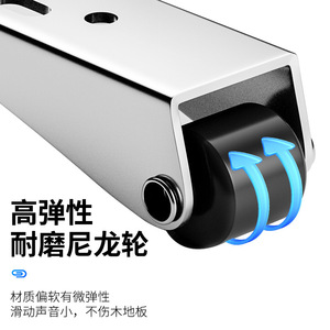 Niu Xiang <b>Sliding</b> Door Roller Zinc Alloy <b>Large</b> Butterfly Style Minimalist Design Smooth Rolling For Door Bottom Pulley - Product Image 5