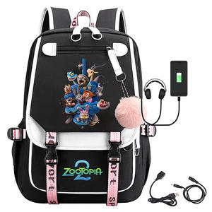 Meistverkaufter Zootopia <span class=keywords><strong>2</strong></span>-Zoll-Cartoon-Rucksack für Teenager und Kinder, geeignet für Reisen, USB-Notebook-Rucksack - Product Image 2