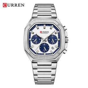 Montre pour homme CURREN 8459, marque haut de gamme, sport, quartz, entièrement en acier, étanche, chronographe, montre-bracelet pour homme, Relogio Masculino - Product Image 1