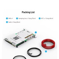 JIKONG BD6A8S10P 100A BMS intelligent universel 3-8S LiFePO4 12V 24V pour stockage d'énergie solaire domestique avec équilibrage actif pour batterie