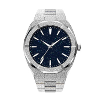 Jam Tangan Pria Berkualitas Tinggi Mewah Gaya Paul Anti Air Semua Bahan Stainless Steel Reloj Para Hombre Jam Analog Berlapis Frosted untuk Pria