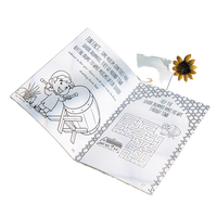 Livres de coloriage pour enfants avec logo personnalisé, reliure parfaite, laminage film, service d'impression offset, papier fantaisie
