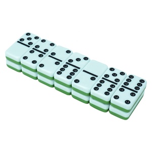 تصنيع مجموعة دومينو مخصصة من 28 قطعة بلونين، قطع دومينو مخصصة بلونين للألعاب الداخلية - Product Image 2