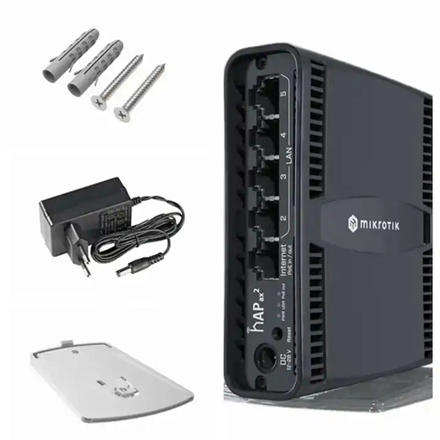 NEW Original MikroTik HAP WiFi 6 Wireless Router Access Point with Firewall & QoS 1 Year Warranty Dual-Band C52iG-5HaxD2HaxD-TC