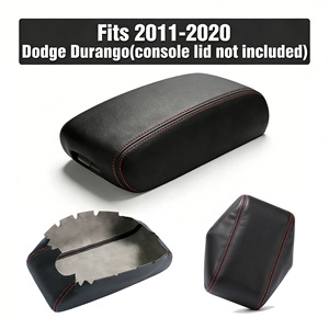 Funda para Reposabrazos de Jeep Grand Cherokee 2011-2020, Cuero de Microfibra Auténtica, Protección para la Consola Central - Product Image 2