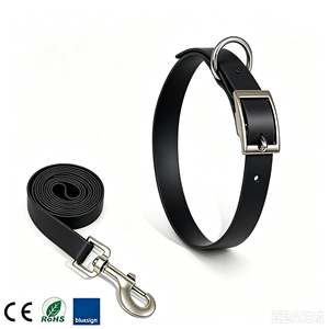 Laisse pour <span class=keywords><strong>chien</strong></span> en PVC personnalisée, résistante aux taches, en <span class=keywords><strong>Biothane</strong></span>, collier et laisse pour grands chiens - Product Image 1