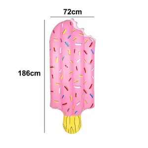 Inflatable Ice Cream Pool Float Blow Up Pool Raft Summer Beach Toy For Kids Adults