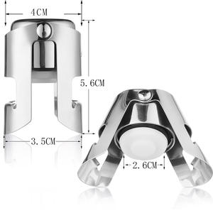 Tapón y sellador de botella de vino de acero inoxidable personalizado de lujo con barra de oro para <span class=keywords><strong>Cava</strong></span> Prosecco espumoso para champán - Product Image 6