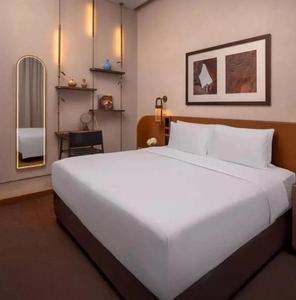 AJJ-GD291 Mobilier sur mesure directement de l'usine – Projet commercial haut de gamme – Ensemble de chambre d'hôtel <span class=keywords><strong>AlUla</strong></span> – Lit double - Product Image 1