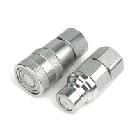 Raccord rapide hydraulique à face plate FF 1/2 "BSP BSPT NPT, coupleur rapide BSPP 1/2 G1/2 ISO16028