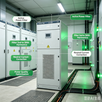 Filtre harmonique actif IGBT pour la réduction THDi