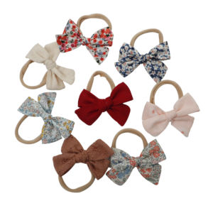 <span class=keywords><strong>Fascia</strong></span> per Capelli in Lino Rosso Personalizzata per Bambina, Fiocco Natalizio Rosso, <span class=keywords><strong>Fascia</strong></span> per Capelli in Lino per <span class=keywords><strong>Neonata</strong></span> - Product Image 2