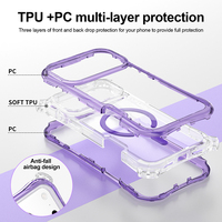 Beautyline magnétique 3 en 1 avec coins couverture de téléphone portable étui transparent de luxe pour Iphone 13 14 15 16 17 Pro Max étuis