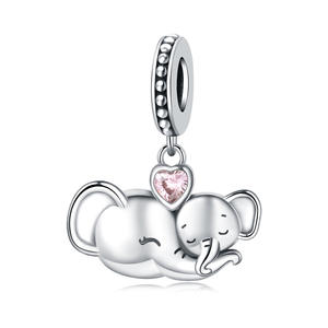 Bracelet en laiton avec pendentifs, motifs panda, éléphant et ours, adapté aux hommes et aux femmes, personnalisation tendance. - Product Image 4