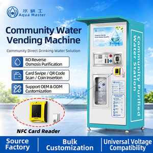 Máquina Expendedora de Agua Potable Purificada con Hidrógeno y Filtro de Ósmosis Inversa que Funciona con Monedas para Exteriores - Product Image 1