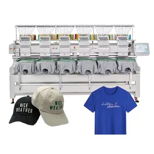 Pro Maker 2 Cab Embroidery Controller Maquina Para Bordar Gorras De 6 Cabezal Machine a Broder 6 Tetes Industriel