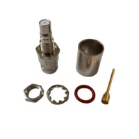 Connecteur RF QMA-C-KY7D Prix Usine, Connecteur Femelle QMA Tout Laiton avec Filetage à Sertir pour Câbles RG8 RG213