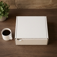 Boîtes d'expédition en carton ondulé blanc écologiques et dégradable de luxe avec options d'impression personnalisée et de gaufrage
