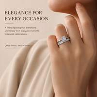 Nouvelles bagues tendance en argent sterling 925 plaqué moissanite, bagues de fiançailles, de promesse et de mariage pour femmes