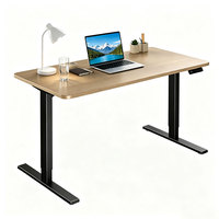 Bureau debout à double moteur, cadre de bureau ergonomique réglable en hauteur, bureau électrique assis-debout, mobilier de bureau à domicile, table d'ordinateur