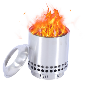 Braciere da tavolo moderno per giardino, terrazza e campeggio con struttura in acciaio inossidabile senza fumo - Product Image 1