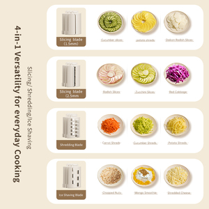 Cortadora Eléctrica Multifuncional USB de Fábrica para Verduras/Hielo/Rallador, Máquina Eléctrica para Rebanar/Picar/Rallar Verduras y Frutas - Product Image 5