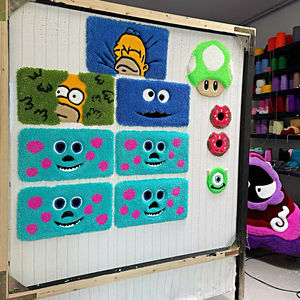 100% noué à la main tufté clavier <span class=keywords><strong>tapis</strong></span> <span class=keywords><strong>tapis</strong></span> mignon dessin animé canard souris poinçon aiguille <span class=keywords><strong>tapis</strong></span> <span class=keywords><strong>tapis</strong></span> Table <span class=keywords><strong>tapis</strong></span> pour ordinateur portable cadeau bureau décor - Product Image 5