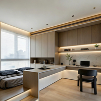 Lit Tatami Multi-Designs Style Pastoral avec Bureau Intégré – Solution Écologique pour Chambre à Coucher